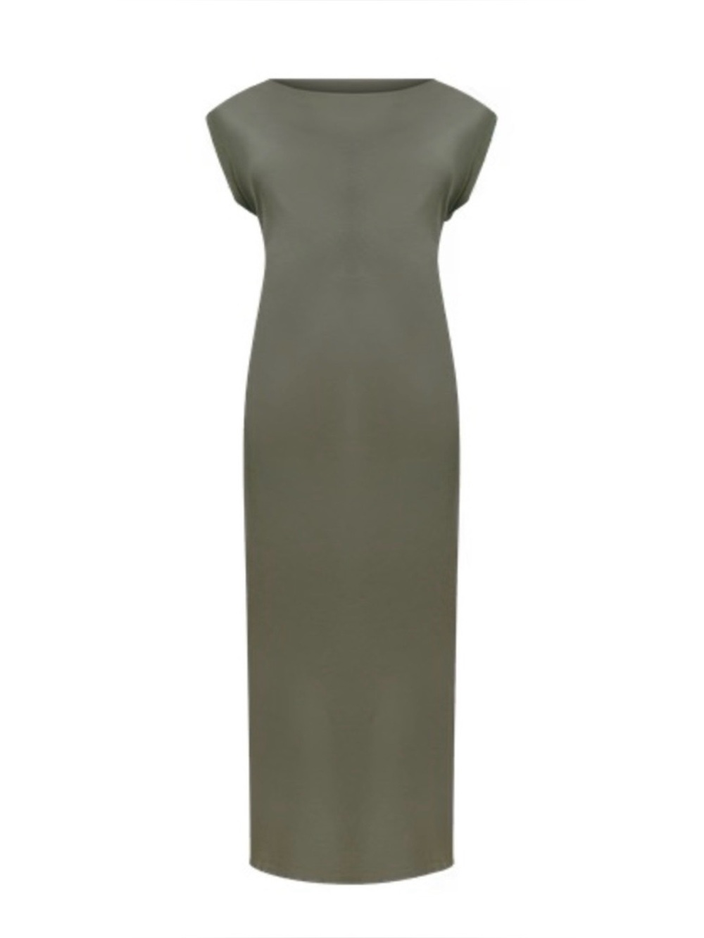 NWT - LOFT Olive Green Off-Shoulder Dress - Picture 2 of 7